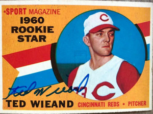 Ted Wieand Autographed 1960 Topps #146