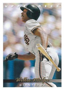 1993 Upper Deck #281 Willie McGee VG San Francisco Giants 
