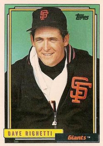 1992 Topps #35 Dave Righetti VG San Francisco Giants 