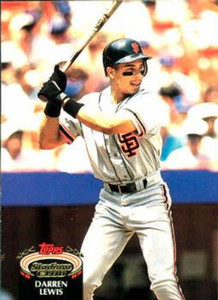 1992 Stadium Club #31 Darren Lewis VG San Francisco Giants 