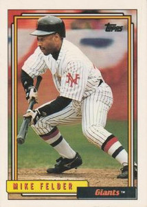 1992 Topps #697 Mike Felder VG San Francisco Giants 