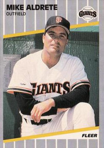 1989 Fleer #323 Mike Aldrete VG San Francisco Giants 