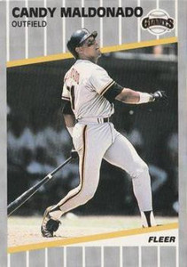 1989 Fleer #333 Candy Maldonado VG San Francisco Giants 