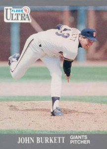 1991 Ultra #317 John Burkett VG San Francisco Giants 