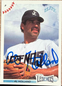 Al Holland Autographed 1990 Elite Senior League #114