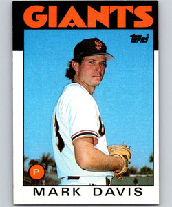 1986 Topps #138 Mark Davis VG San Francisco Giants 