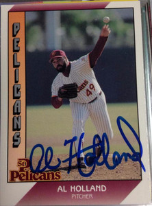 Al Holland Autographed 1991 Pacific Senior League #139
