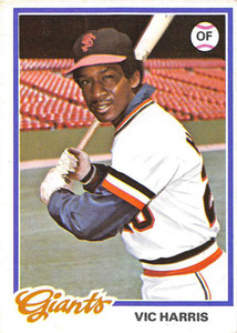 1978 Topps #436 Vic Harris DP VG San Francisco Giants 
