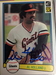 Al Holland Autographed 1982 Donruss #377