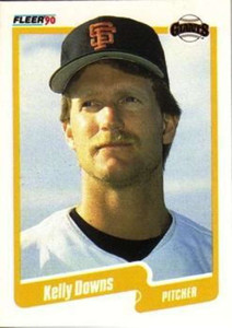 1990 Fleer #55 Kelly Downs VG San Francisco Giants 