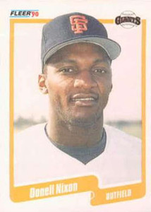 1990 Fleer #66 Donell Nixon VG San Francisco Giants 