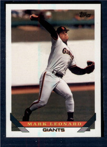 1993 Topps #729 Mark Leonard VG San Francisco Giants 