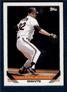 1993 Topps #364 Trevor Wilson VG San Francisco Giants 