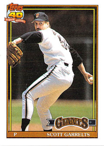 1991 Topps #361 Scott Garrelts VG San Francisco Giants 