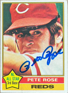 Pete Rose Autographed 1976 Topps #240