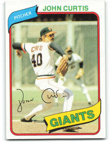 1980 Topps #12 John Curtis DP VG San Francisco Giants 