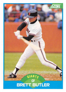 Brett Butler #325 Topps 1991 Baseball Card (San Francisco Giants) VG