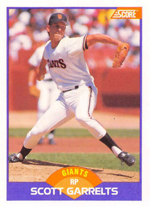 1989 Score #258 Scott Garrelts VG San Francisco Giants 