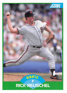 1989 Score #5 Rick Reuschel VG San Francisco Giants 