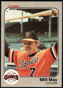 1983 Fleer #268 Milt May VG San Francisco Giants 