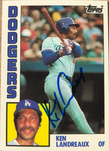 Ken Landreaux Autographed 1984 Topps Tiffany  #533