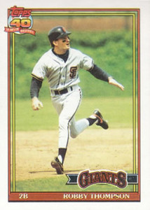 1991 Topps #705 Robby Thompson VG San Francisco Giants 