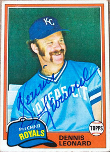 Dennis Leonard Autographed 1981 Topps #185
