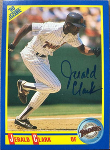 Jerald Clark Autographed 1990 Score #660
