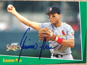 SOLD 103000 Geronimo Pena Autographed 1993 Score Sclect #372