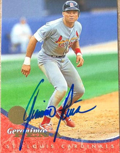 Geronimo Pena Autographed 1994 Leaf #172