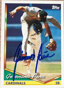 Geronimo Pena Autographed 1994 Topps #444
