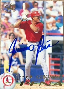 Geronimo Pena Autographed 1995 Pacific #413
