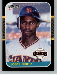 1987 Donruss #436 Jose Uribe VG San Francisco Giants 