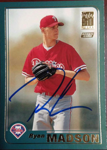 Ryan Madson Autographed 2001 Topps Traded & Rookies #T229
