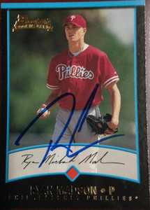 Ryan Madson Autographed 2001 Bowman #166 Rookie Card 