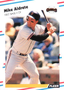 1988 Fleer #76 Mike Aldrete VG San Francisco Giants 