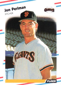 1988 Fleer #93 Jon Perlman VG San Francisco Giants 