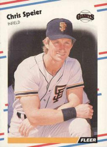 1988 Fleer #96 Chris Speier VG San Francisco Giants 