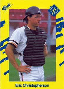 1990 Classic Yellow #87 Eric Christopherson VG San Francisco Giants 