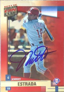 Johnny Estrada Autographed 2002 Donruss Best of Fan Club #183