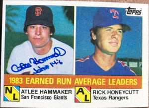 Atlee Hammaker Autographed 1984 Topps #137