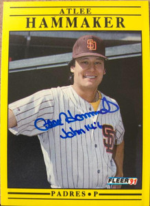 Atlee Hammaker Autographed 1991 Fleer #530