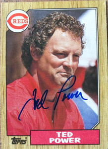 Ted Power Autographed 1987 Topps #437