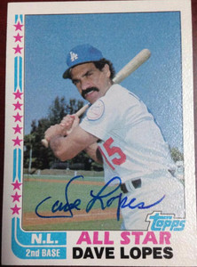 Davey Lopes Autographed 1982 Topps #338