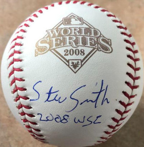 Steve Smith 2008 WSC Autographed 2008 World Series Baseball VERY RARE Steve Smith 2008 WSC Autographed 2008 World Series Baseball VERY RARE
