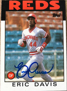 Eric Davis Autographed 1986 Topps #28