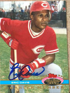 Eric Davis Autographed 1985 Cincinnati Reds Yearbook Cards #NNO - Under the  Radar Sports