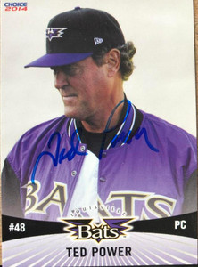 Ted Power Autographed 2014 Choice Louisville Bats #33