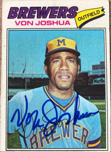 Von Joshua Autographed 1977 Topps #651