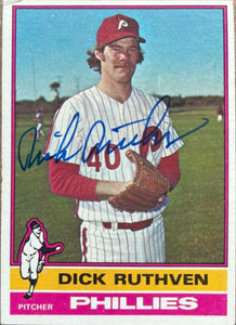 Dick Ruthven Autographed 1976 Topps #431
